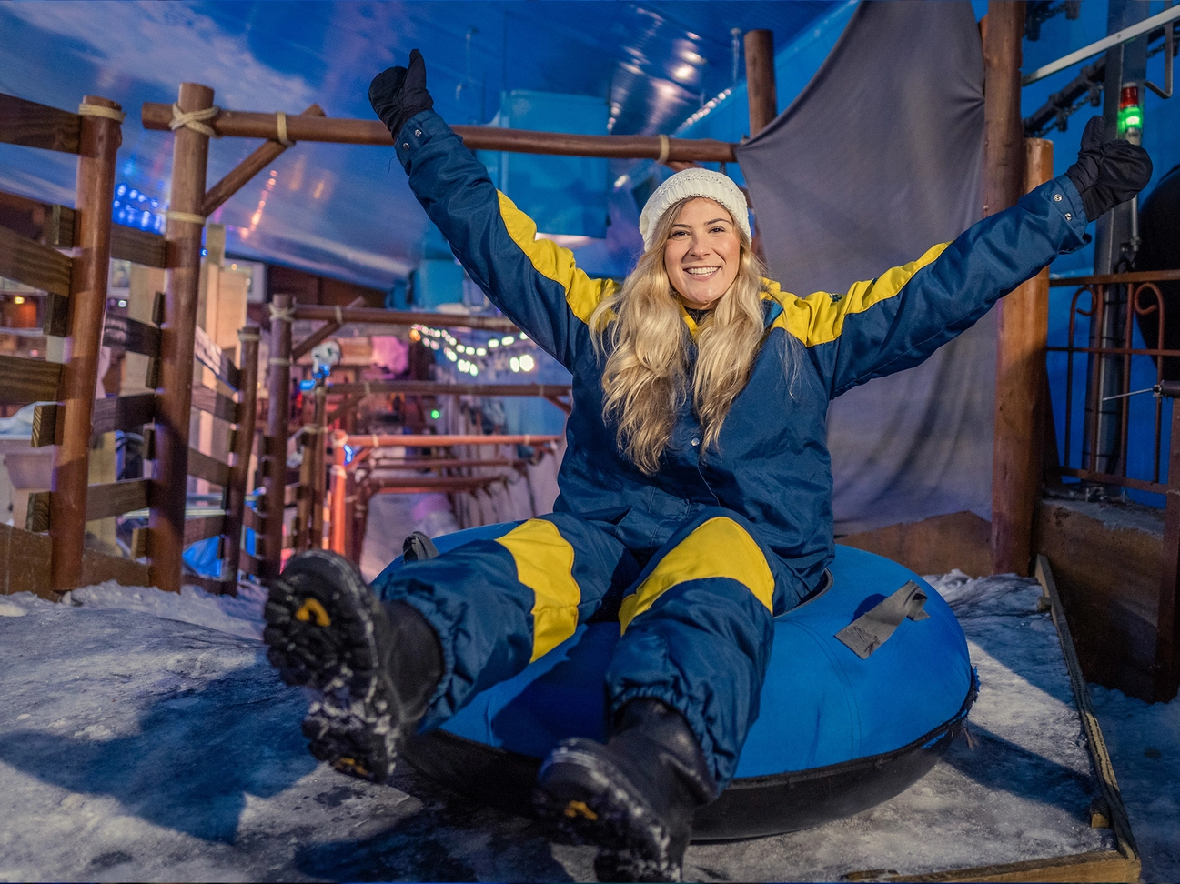 snowlando parque gramado ice slide